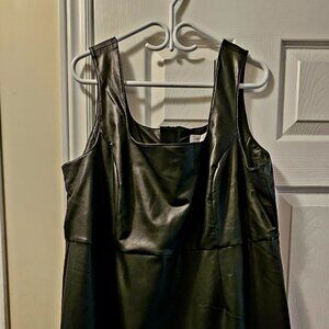 New with tags black "leather look" dress - size 22